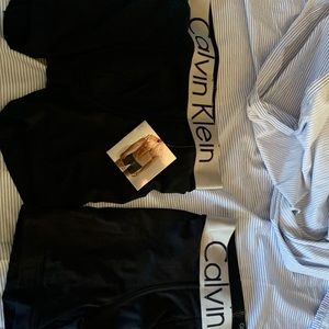 Two Calvin Klein boxers